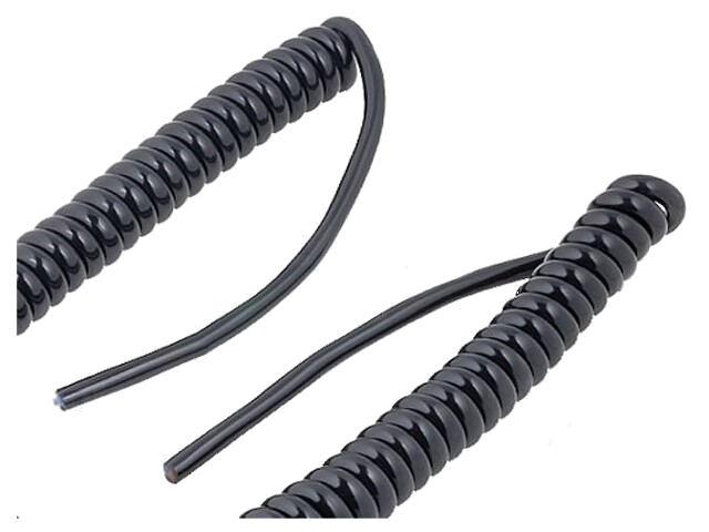 Leiding: spiraalvormig; UNITRONIC® SPIRAL; 4x0,14mm2; PUR; zwart Leiding: spiraalvormig; UNITRONIC® SPIRAL; 4x0,14mm2; PUR; zwart